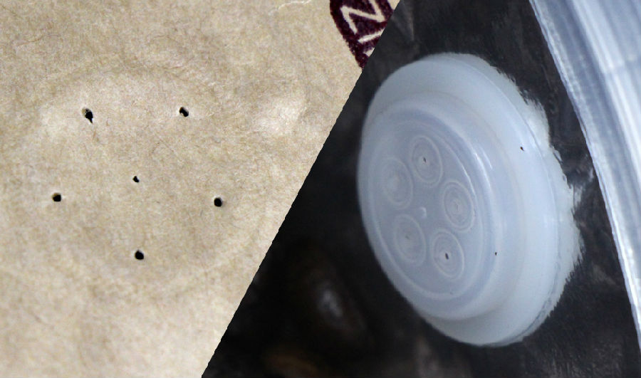 Flat Bottom Kraft Paper Pouch með vale