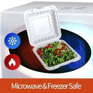 Einnota umhverfisvænir hádegisverðarboxar