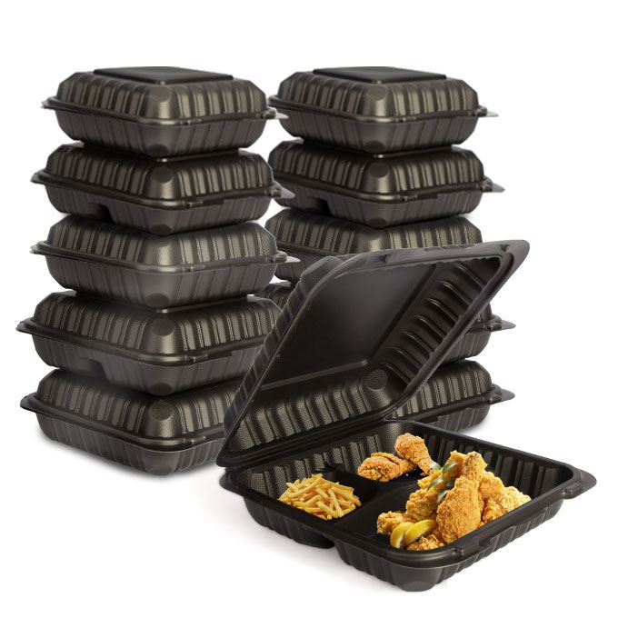 Veitingahúsaframboð To Go Einnota lífbrjótanlegt Take Away ílát Matarumbúðir Taka út kassi til að selja