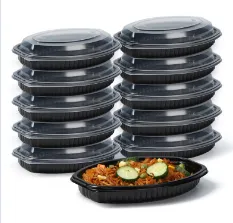 Matarílát með sporöskjulaga, sem hægt er að taka með í burtu, endingargott lekaheldur