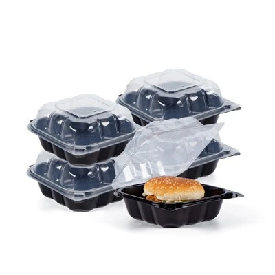 Þægilegir plastílát til að undirbúa máltíð
