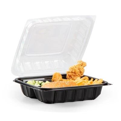 Tvöföld matarílát fyrir takeaway