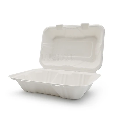 To Go gámar Bagasse hinged