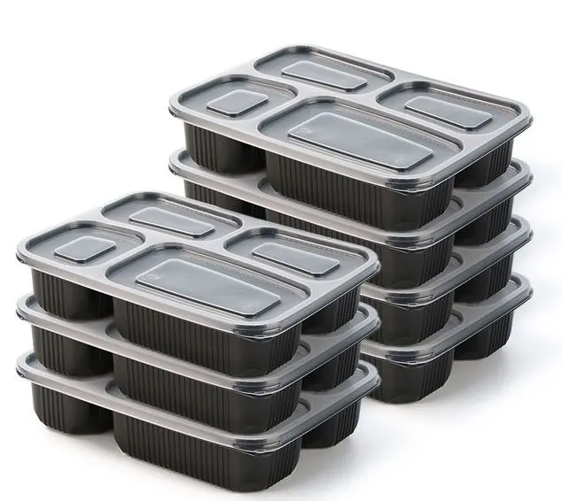 4 hólf Lekaþétt matarílát