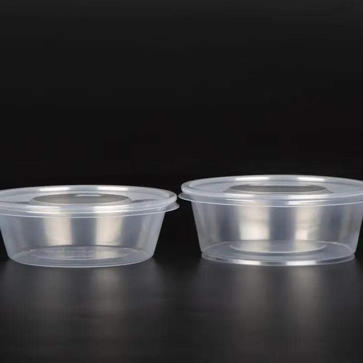 Plast hringskálar með lokum